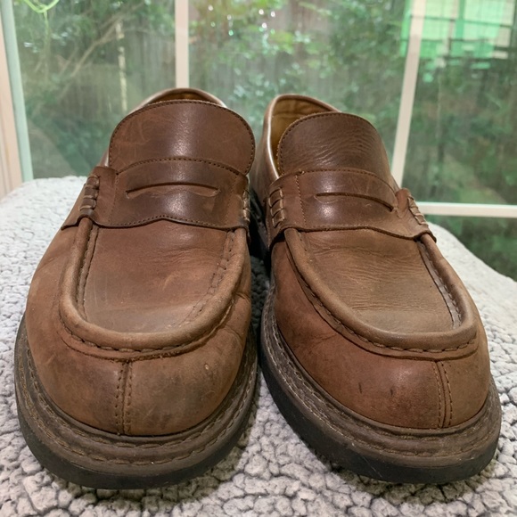 J CREW BROWN ITALIAN LEATHER LOAFERS SIZE MEN’S 10.5 main image 4